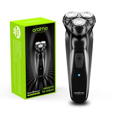 Deals, Discounts & Offers on Health & Personal Care - Oraimo Premium Cordless Electric Shaver for men Built in pop-up Trimmer,Super Fast Charge 90 minutes Runtime with Digital Battery Indicator,3 Head 360 Rotary Shaver