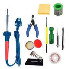Deals, Discounts & Offers on Home Improvement - FADMAN SOLDERING IRON 60 W | BEST BUNDLE KIT | SOLDER WIRE | FLUX | STAND | WICK | SCREWDRIVER | BIT | TWEEZER | CUTTER | SPONGE | SOLDERING IRON KIT