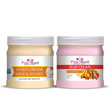 Deals, Discounts & Offers on Beauty Care - Pink Root Fruit Cream 500ML with Milk & Honey Cold Cream 500ml