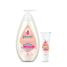 Deals, Discounts & Offers on Baby Care - Johnsons Cotton Touch Bath and Body Combo  Johnsons CT Wash 500ml + Johnsons CT Cream 50g Free
