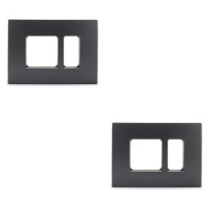 Deals, Discounts & Offers on Home Improvement - Schneider Electric Opale-3 Module Grid and Cover Plate, Black Graphite (Pack of 2)