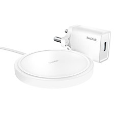 Deals, Discounts & Offers on Mobile Accessories - SanDisk iXpand Wireless 15W Charger with QC 3.0 Adapter Included