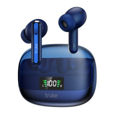Deals, Discounts & Offers on Headphones - truke Newly Launched Buds Vibe True Wireless in Ear Earbuds with 35dB Real ANC + Quad Mic ENC, 13mm Big Speaker, 4 EQ Modes, 48H Playtime, Fast Charge, 40ms Low Latency, AAC Codec, BT 5.3, IPX5 (Blue)