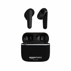 Deals, Discounts & Offers on Headphones - Amazon Basics Bluetooth 5.0 Truly Wireless in Ear Earbuds with mic, Up to 38 Hours Playtime, IPX-5 Rated, Type-C Charging Case, Touch Controls, Voice Asst Black