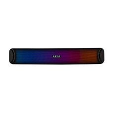Deals, Discounts & Offers on Electronics - AKAI SB-20 20W Bluetooth Stereo Soundbar with Multicolour LED Lights, Aux in 3.5mm, Micro SD Slot, USB Supported(Black)
