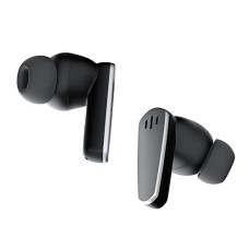 Deals, Discounts & Offers on Headphones - AmazonBasics Truly Wireless in Ear Earbuds with ENC Quad Mic, IPX5 Water Resistant, Bluetooth 5.3, Up to 28 Hours Playtime and Fast Charging (Black)