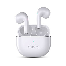Deals, Discounts & Offers on Headphones - NOYMI True Wireless Bluetooth 5.1 in Ear Earbuds with Mic, 30 Hours Playtime, Bluetooth Earphones with 13MM Drivers,IPX4 Rating and Fast Charging (White)
