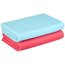 Deals, Discounts & Offers on Baby Care - Amazon Brand - Solimo Polar Fleece New Born Baby Blankets, Set of 2 (Pink, Sky Blue)