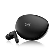 Deals, Discounts & Offers on Headphones - SENS Hendriks 2 Bluetooth Headset with Active Noise Cancellation(ANC), Environmental Noise Cancellation(ENC), MEMS MIC, Auto Pairing & up to 30 hrs Playback (Pearl Black, True Wireless)