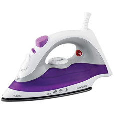 Deals, Discounts & Offers on Irons - HAVELLS Flare 1250 W Steam Iron with Teflon Coated Sole Plate, Vertical & Horizontal Ironing & 2 Years Warranty. (Purple)