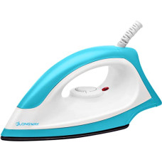 Deals, Discounts & Offers on Irons - Longway Kwid Light Weight Dry Iron (750 Watts) (White & Blue)