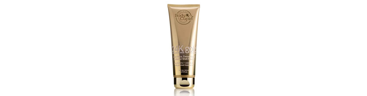 Body Cupid 24K Gold Face Body Scrub Skin Glow Enhancer with Gold Mica Powder  200