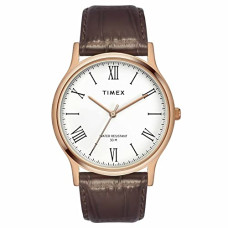 Deals, Discounts & Offers on Men - TIMEX Men's Analog White Dial Coloured Quartz Watch, Round Dial Rose Gold Stainless Steel Case - TWNTG0900