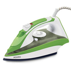 Deals, Discounts & Offers on Irons - AGARO Steam Iron Edge+ 1600W with Continuous Steam, Non-Stick Coated Sole Plate, Variable Steam Control, Spray/Steam/Dry Function, 200ml Water-Tank Capacity (Green)