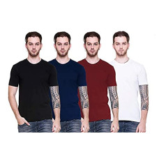 Deals, Discounts & Offers on Men - SQUAREFASHIONS Men's Regular Fit Tshirt (Pack of 4)