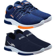 Deals, Discounts & Offers on Men - BRUTON!Combo Pack Of 2 Casual Shoes! Sneakers For Men(Blue)