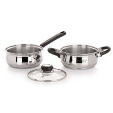 Deals, Discounts & Offers on Cookware - Neelam Stainless Steel Combo 3 pc Set