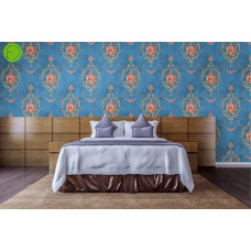 Deals, Discounts & Offers on Home Improvement - WOW Interiors Blue Floral SELF Adhesive Wallpaper