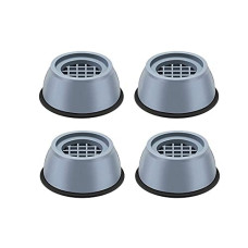 Deals, Discounts & Offers on Home Improvement - Amiraj Washer Dryer Anti Vibration Pads, Refrigerator Stand, Washing Machine Stand, Fridge Stand & Furniture Base Stand (Pack of 4) (Round Grey)