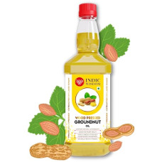 Deals, Discounts & Offers on Lubricants & Oils - IndicWisdom Wood Pressed Groundnut Oil 1 Liter (Cold Pressed - Extracted on Wooden Churner)