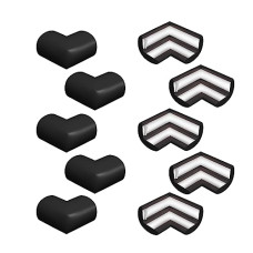 Deals, Discounts & Offers on Baby Care - Supples Baby Proofing Pre-Taped Corner Guards, Safe, Versatile, Customisable, Packof10(Black)