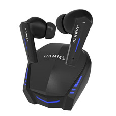 Deals and Offers on Headphones - HAMMER G-Shots Truly Wireless Gaming Earbuds, 50 Ms Gaming Low Latency TWS, Bluetooth v5.3, ENC, Smart Touch Control, Stereo Sound, Upto 22Hrs Playtime, SweatProof (Black) Deals, Discounts & Offers on Headphones - HAMMER G-Shots Truly Wireless Gaming Earbuds, 50 Ms Gaming Low Latency TWS, Bluetooth v5.3, ENC, Smart Touch Control, Stereo Sound, Upto 22Hrs Playtime, SweatProof (Black)