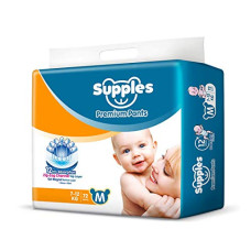 Deals, Discounts & Offers on Baby Care - Supples Premium Diapers, Medium (M), 72 Count, 7-12 Kg, 12 hrs Absorption Baby Diaper Pants