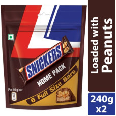 Deals, Discounts & Offers on Food and Health - SNICKERS Home Pack Peanut Chocolate Bars(2 x 240 g)