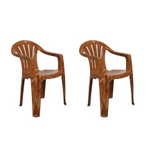 Deals, Discounts & Offers on Furniture - Cello Capri Chair Set Pack of 2 - Sandalwood Brown