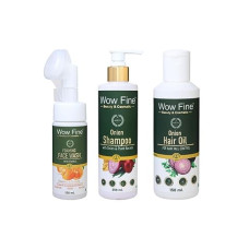 Deals, Discounts & Offers on Beauty Care - Wow fineUnisex Set Face Wash 150 ML,Onion Hair Oil,Onion Shampoo 250 ML(pack-3)