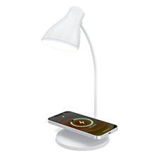 Deals, Discounts & Offers on Accessories - Portronics Brillo 3 Portable Lamp with Wireless Charger with 10W Output, 360 Flexible Neck, Touch Control, Dual Lamp Shades(White)