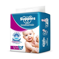 Deals, Discounts & Offers on Baby Care - Supples Premium Diapers, X-Large (XL), 54 Count, 12-17 Kg, 12 hrs Absorption Baby Diaper Pants