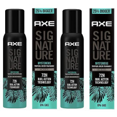 Deals, Discounts & Offers on Beauty Care - Axe Signature Mysterious No Gas Deodorant Bodyspray For Men 154 ml (Pack of 2)