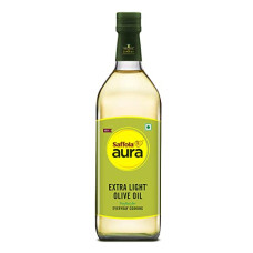 Deals, Discounts & Offers on Lubricants & Oils - Saffola Aura Extra Light Olive Oil 1Ltr