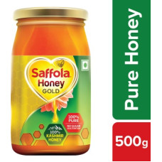 Deals, Discounts & Offers on Food and Health - Saffola Honey Gold, 100% Pure NMR Tested, Made with Kashmir Honey(500 g)