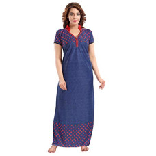 Deals, Discounts & Offers on Women - Fabme Women's Printed Sarina Satin Nighty