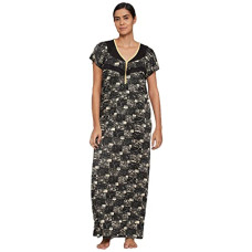 Deals, Discounts & Offers on Women - Fabme Women's Sarina Satin Nursing Nighty