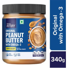 Deals, Discounts & Offers on Food and Health - Saffola Fittify Original Peanut Butter with Omega-3 Super Creamy 340 g