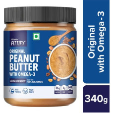 Deals, Discounts & Offers on Food and Health - Saffola Fittify Original Peanut Butter With Omega-3 Extra Crunchy 340 g
