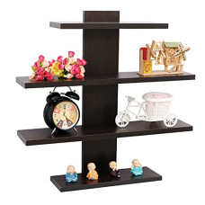Deals, Discounts & Offers on Furniture - Ebee Engineered Wood Lifestyle Wall Shelf/Bookshelf/Display Rack, 4 Shelves (Model: 4 Shelf ws)