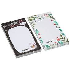 Deals, Discounts & Offers on Stationery - Amazon Brand - Solimo Notepad (6.5 x 3.5) Daily Undated Planner, Bucket List, Appointments Pad 50 Tear Off Sheets Writing Pad, Set of 4