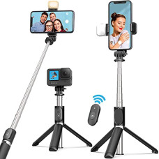 Deals, Discounts & Offers on Mobile Accessories - Selfie Stick with Tripod Stand, Bluetooth Extendable Tripod for Mobile Phone, 3-in-1Multifunctional Selfie Stick