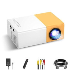 Deals, Discounts & Offers on Electronics - TRIGENT UC 500 Projector, 400LM Portable Mini Home Theater LED Projector with Remote Controller, Support HDMI, AV, SD, USB Interfaces (Yellow) 3500 lm LED Corded Projector UC500 2