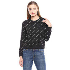 Deals, Discounts & Offers on Women - ONLY Womens Round Neck Printed Sweatshirt