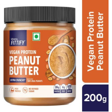 Deals, Discounts & Offers on Food and Health - Saffola Fittify Vegan Protein Peanut Butter Extra Crunchy 200 g