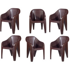 Deals, Discounts & Offers on Furniture - HOMIBOSS Plastic chair set of 6 | chairs