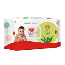 Deals, Discounts & Offers on Baby Care - LuvLap Baby Moisturising Wipes with Aloe Vera, 72 wipes/pack with Lid