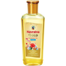Deals, Discounts & Offers on  - Navratna Gold Ayurvedic Cool Oil|Non Sticky & Non Greasy|With Almonds Hair Oil(500 ml)