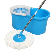 Deals, Discounts & Offers on  - Flipkart SmartBuy 360 Spin Blue Bucket Mop Set with single Microfiber Refill Mop Set