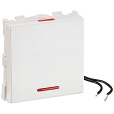 Deals, Discounts & Offers on Home Improvement - Anchor by Panasonic 66244 Roma Urban Modular 240 V Polycarbonate 2M 20A One-Way Switch with Indicator (White, Pack of 2)